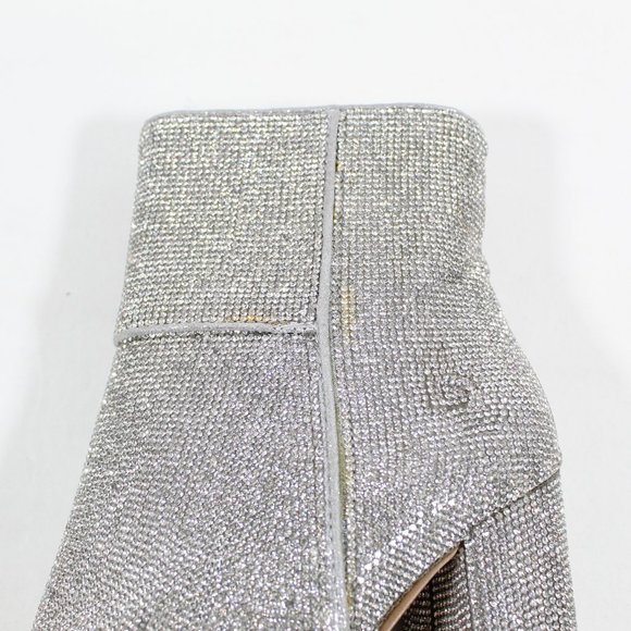 Steve Madden Women's Noticed-r Ankle Boot - Silver Rhinestones 6M - Picture 5 of 6